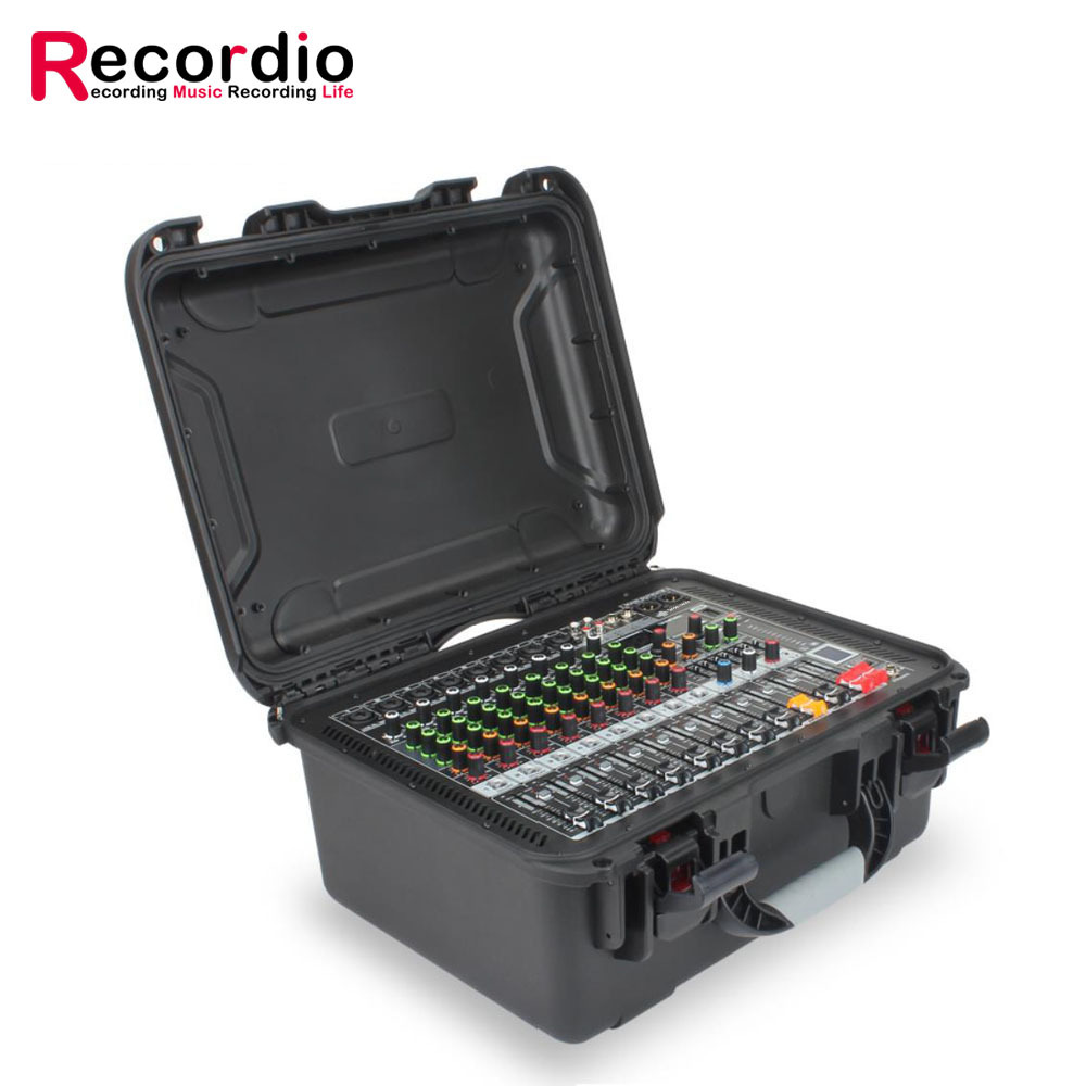 Outdoor Power Source - GAX-HM80 professioneller DJ-Flugmixer 8-Kanal-Hartmixergehäuse mit Verstärker,