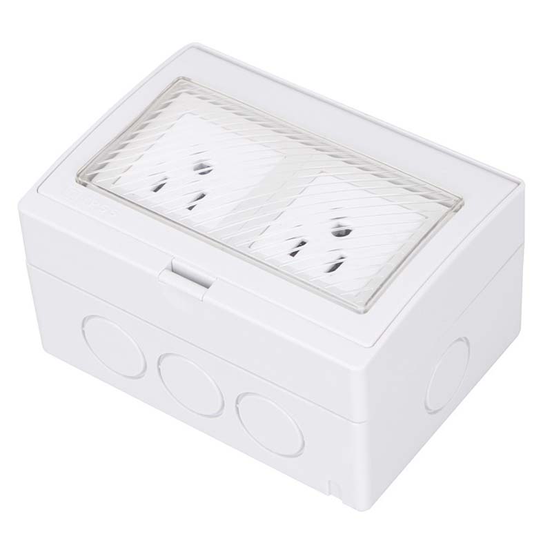 Outdoor Kitchen Power Outlet - Weiße US-Industrie-wasserdichte Steckdose für Küche und