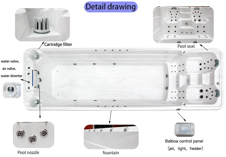 Luxuriöser aufblasbarer Massag – Outdoor Power For Hot Tub Bewertung und Preis