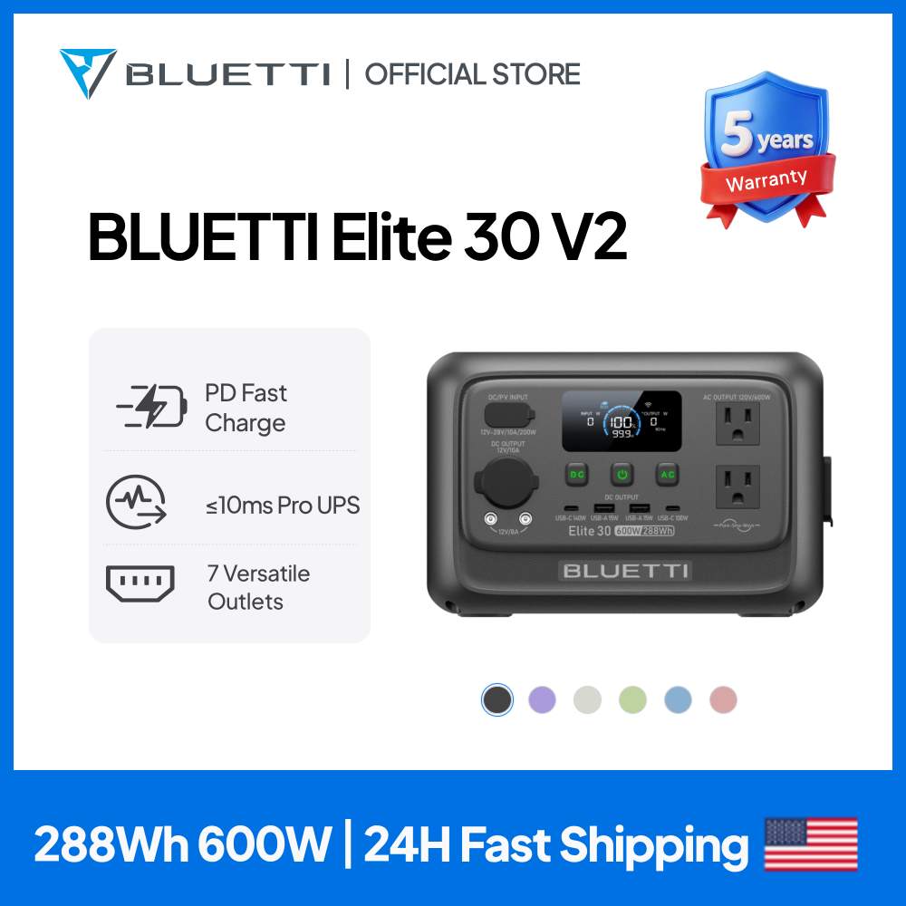 【Renew】BLUETTI Elite 30 V2 Tra – Outdoor Power Source Bewertung und Preis