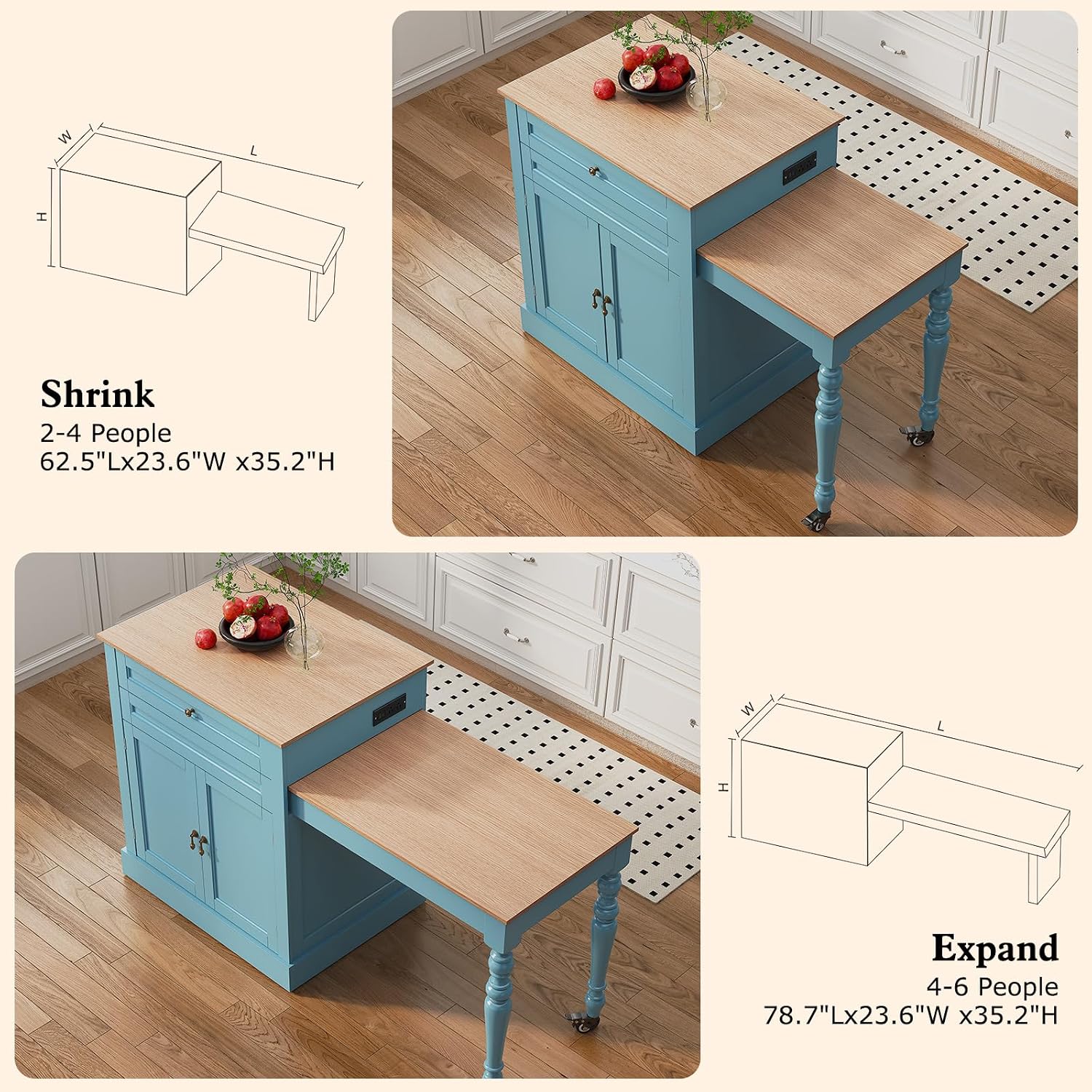 72-Zoll-Kücheninsel mit auszie – Outdoor Kitchen Power Outlet Bewertung und Preis