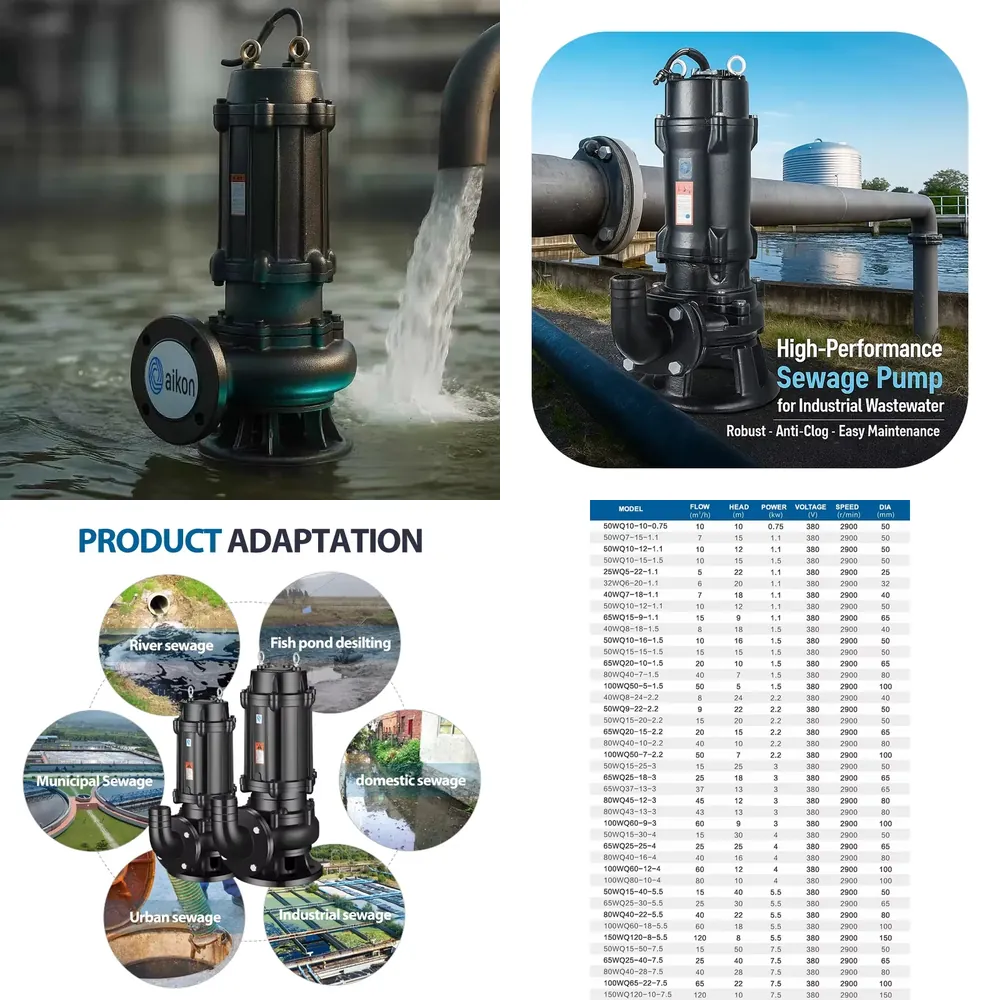 5 0,75 kW Tauchpumpe für Abwas – Water Pump Submersible Bewertung und Preis