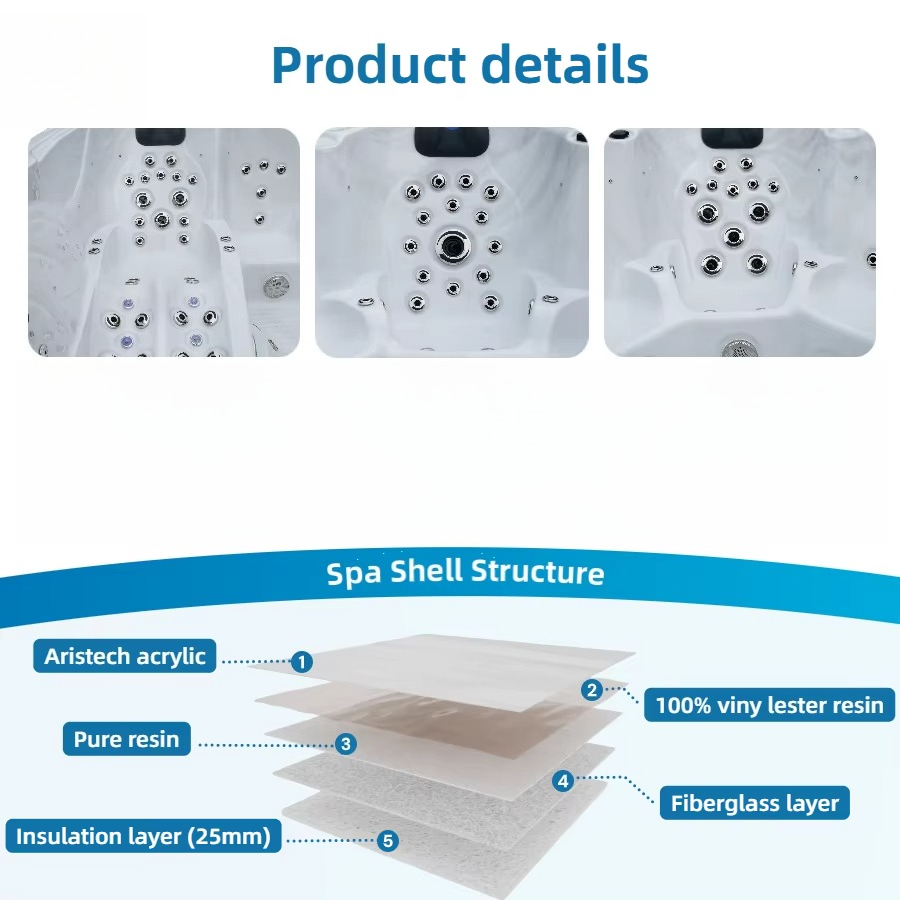 Freistehender Acryl-Whirlpool  – Outdoor Power For Hot Tub Bewertung und Preis
